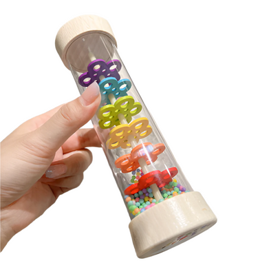 Ecotoys RainTune | Giocattolo musicale rilassante per la pioggia - Montessori Sonaglio di legno per la pioggia!